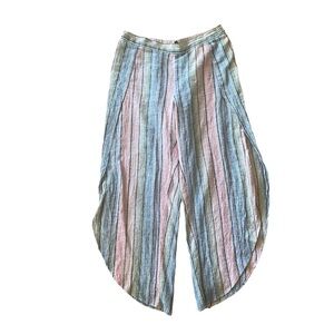 Anthropologie DREW Whitney Tulip Split Hem Linen Pants